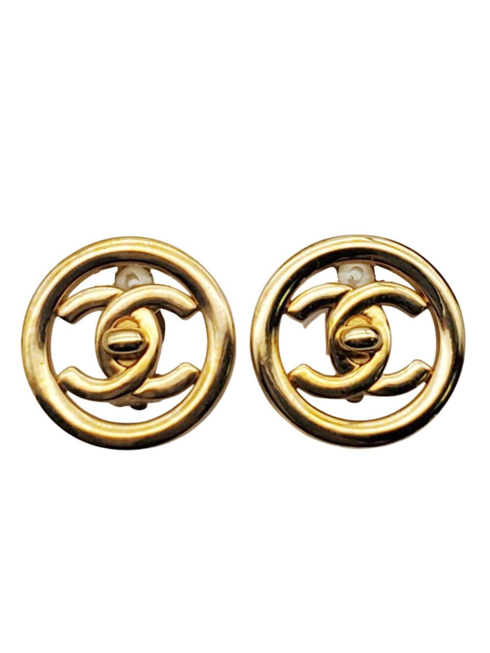Chanel Cc Logo Clip-On Earrings Metal #346839C10B